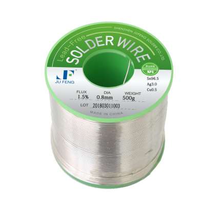 No clean Sn96.5/Ag3.0/Cu0.5 Lead Free Solder Wire, Silver Solder Wire with ROHS REACH